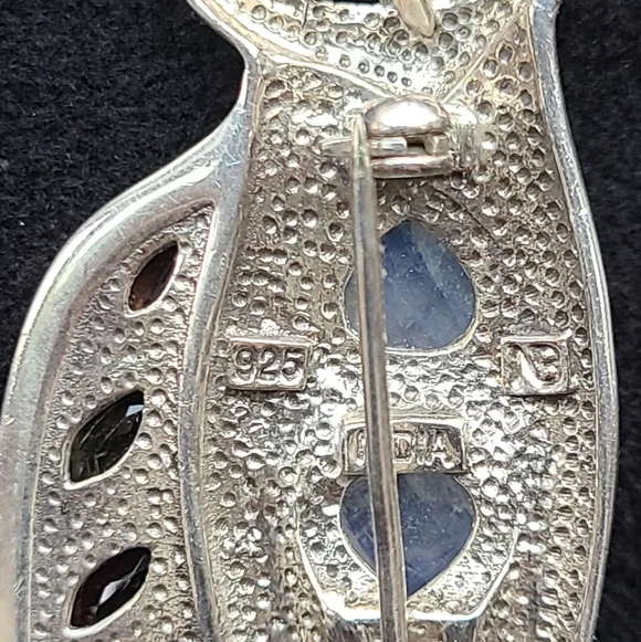 Sterling Silver Cat Pendant/brooch Vintage - Picture 5 of 5